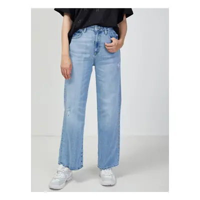 Light Blue Women's Wide Jeans Guess - Women