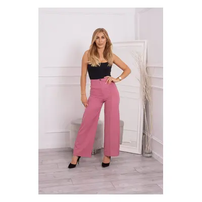 Wide leg trousers navy pink