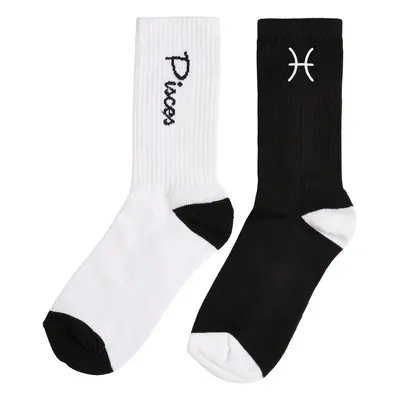 Zodiac Socks 2-Pack Black/White Fish