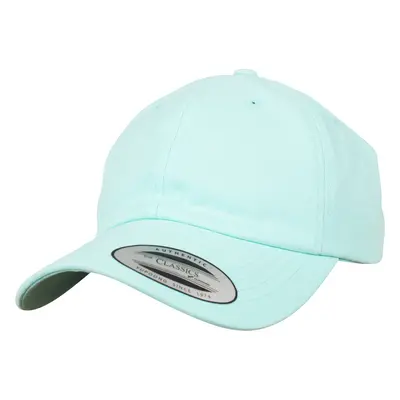 Peached Cotton Twill Dad Cap diamond blue