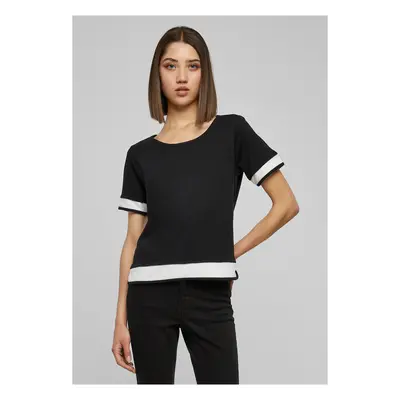 Women's T-shirt Terry Mesh blk/wht