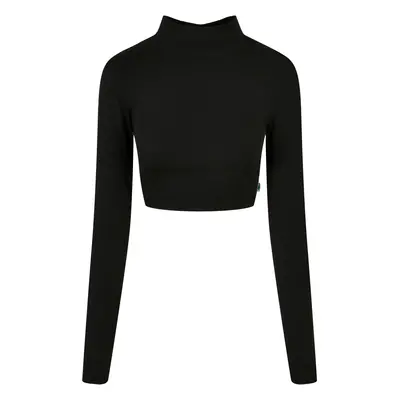 Women's Organic Long Sleeve Turtleneck - Black