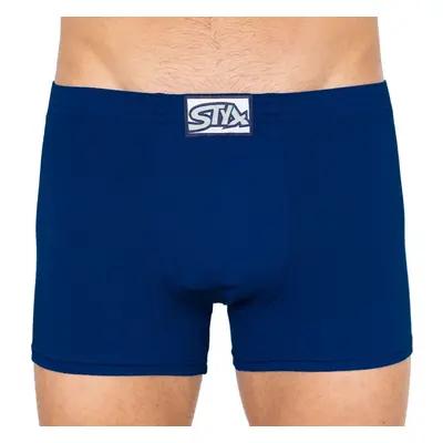 Men's boxers Styx long classic elastic blue