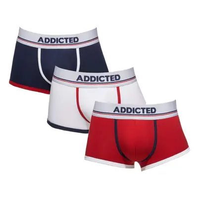 3PACK Men's Addicted Boxer Shorts Multicolored