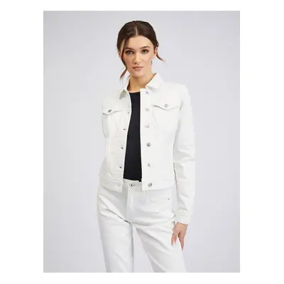 Orsay White Denim Jacket - Ladies