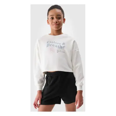 Girl's cropped sweatshirt 4F