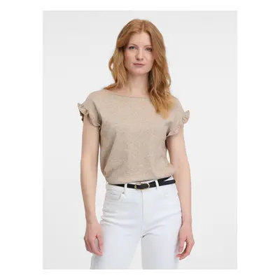 Orsay Light Brown Womens Lined T-Shirt - Women