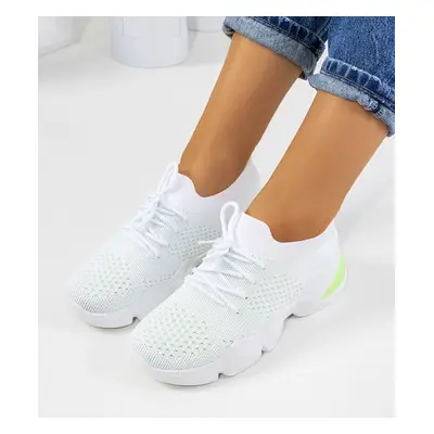 D/CEO White green Daniela sport sneakers