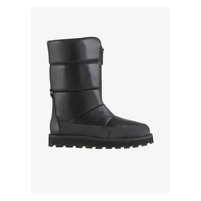 Black women's leather boots Högl Cozy - Women's