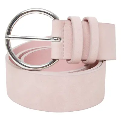 Basic Suede PU Belt Pink