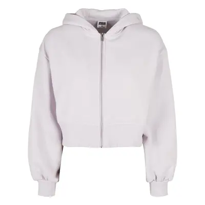 Women's Short Oversized Zipper Jacket softlilac