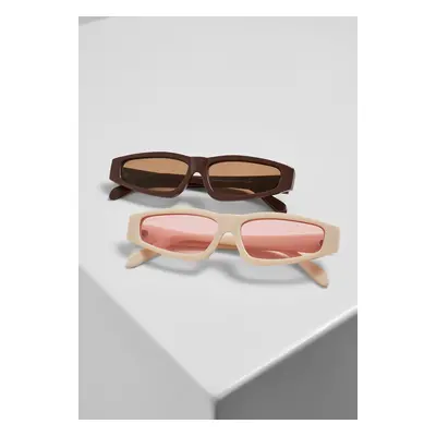 Lefkada 2-Pack Sunglasses Brown/Brown+White/Pink