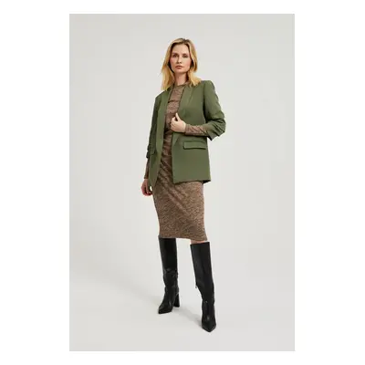 Women's jacket with 3/4 sleeves MOODO - olive green