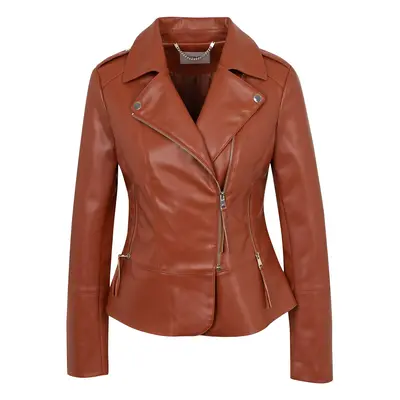 Orsay Brown Ladies Leatherette Jacket - Ladies