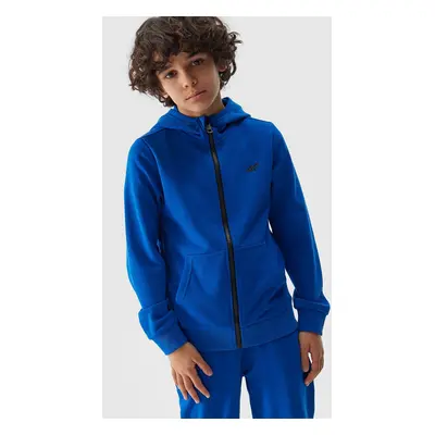 Boys' Sweatshirt with Hoodie 4F - Cobalt