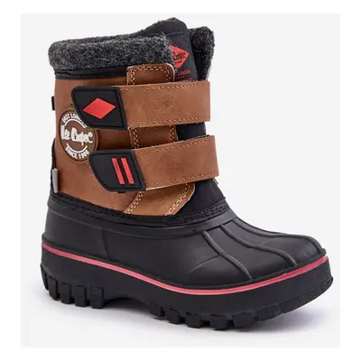 Children's snow boots with Velcro Lee Cooper Camel