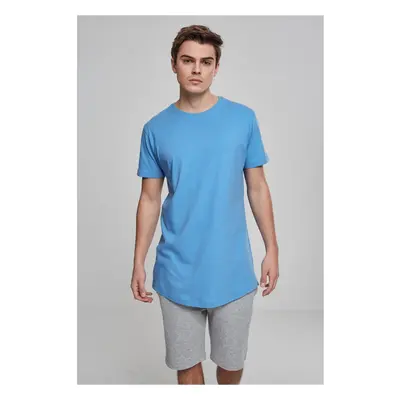 Long T-shirt in the shape of horizontal blue