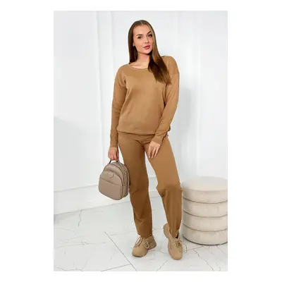 Sweater Set Sweatshirt + Pants camel