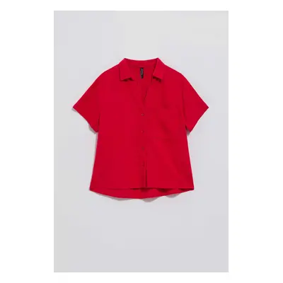 WOMEN'S SHIRT L-KO-4054 STRAWBERRY