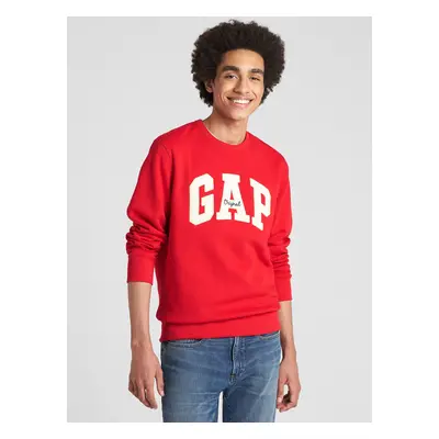 Red Men's Sweatshirt GAP Logo