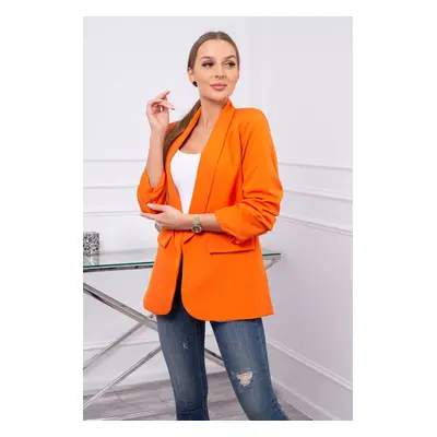 Kesi Włoski Elegant jacket with lapels orange