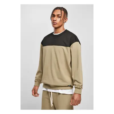 Top Block Crewneck Khaki/Black