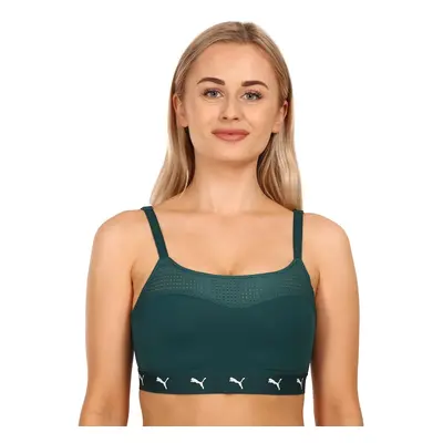 Women's sports bra Puma green