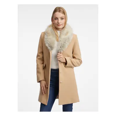 Orsay Women's beige coat with wool - Women