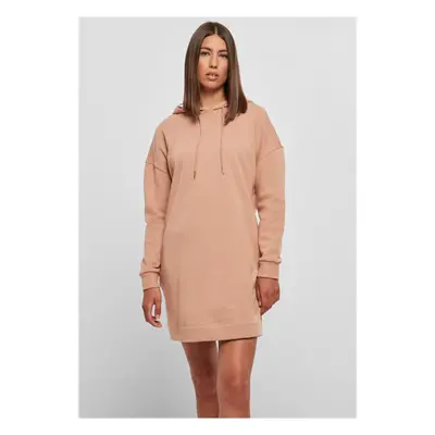 Women's Amber Colored Organic Oversized Terry Hooded Dress