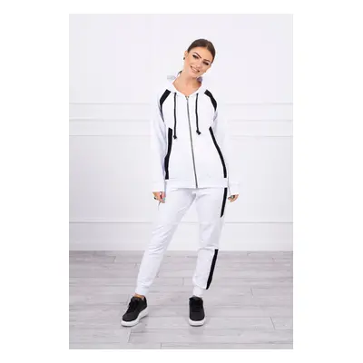 Tracksuit with white stripes