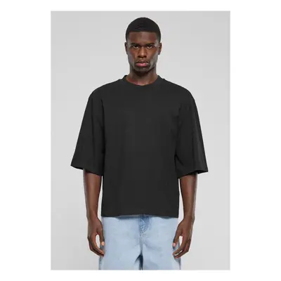 Men's T-shirt oversized Cropped black