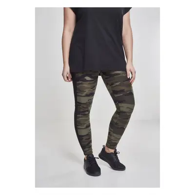 Women's Camo Leggings Stripe woodcamo/blk