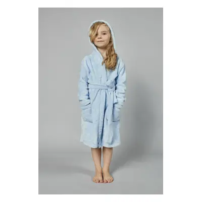 Misti Long Sleeve Bathrobe for Girls - Blue