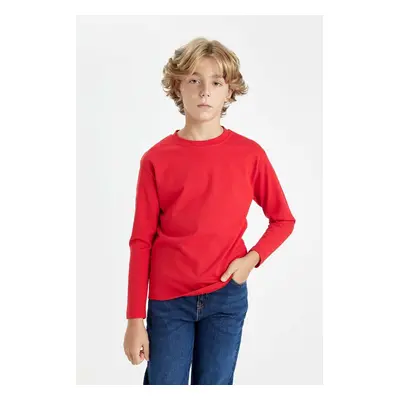 DEFACTO Boy's Crew Neck Long Sleeve School T-Shirt K1686a624au