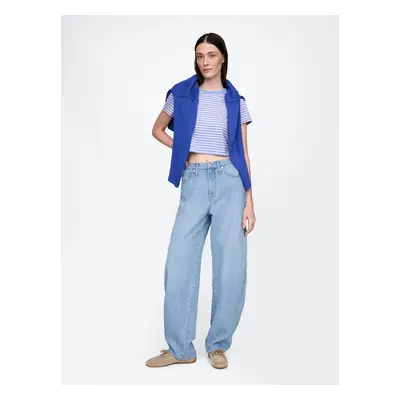 GAP Jeans High Rise Barrel UltraSoft - Women's