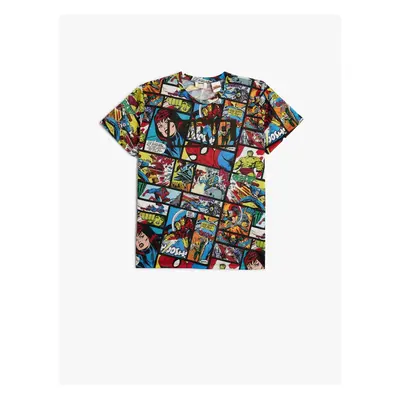 Koton Marvel T-Shirt Short Sleeve Licensed Crew Neck