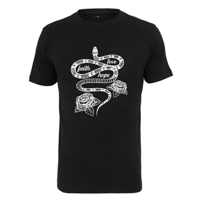 Men's T-shirt Snake Love Faith Hope black