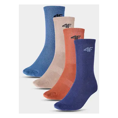 Boys' casual socks 4F 4-pack