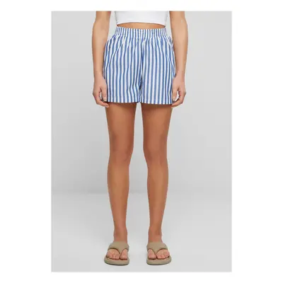 Women's striped shorts white/blue