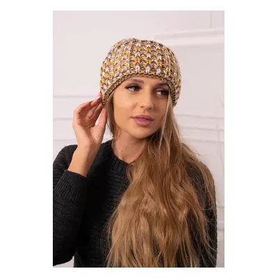 Kesi Cap with turn up Klara K311 green + brown