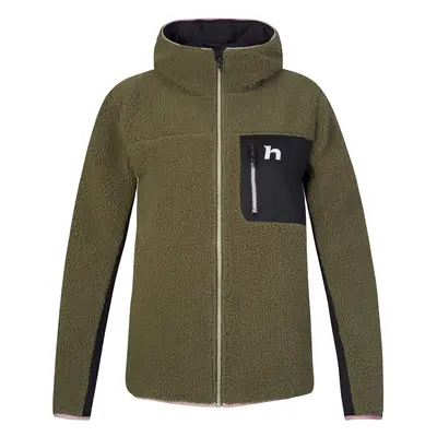 Women's warm sweatshirt Hannah KOALA HOODY ivy green/anthracite