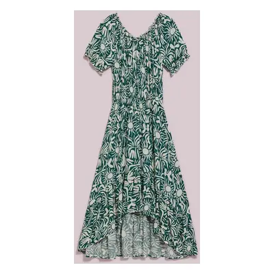 WOMEN'S DRESS L-SU-4040 PALM LEAF