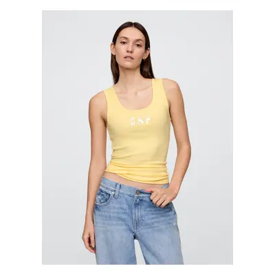 GAP Ribbed tank top with logo - Women's