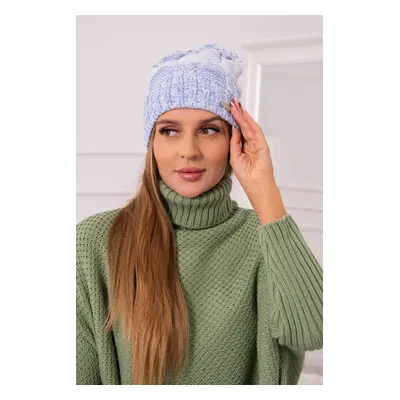 marka niezdefiniowana Cap with fleece Dolores K303 blue+white+jeans