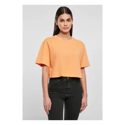 Women's short oversized papaya T-shirt