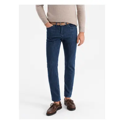 Ombre Classic men's SLIM FIT jeans with elastane - dark blue