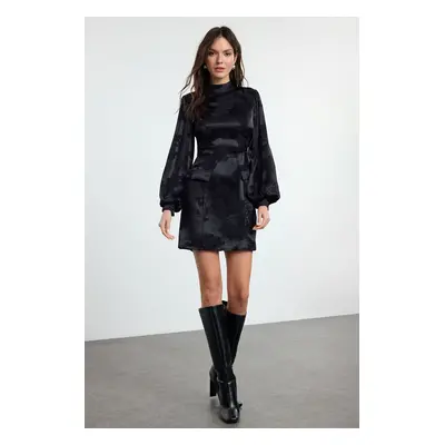 Trendyol Black A-Line Mini Woven Dress