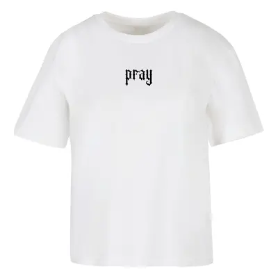 Women's T-shirt Praying Hands white