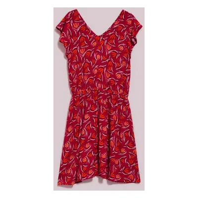 WOMEN'S DRESS L-SU-4058 STRAWBERRY