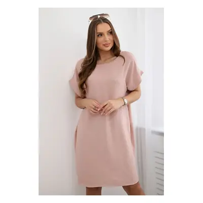 Kesi Włoski Dress with pockets dark powder pink